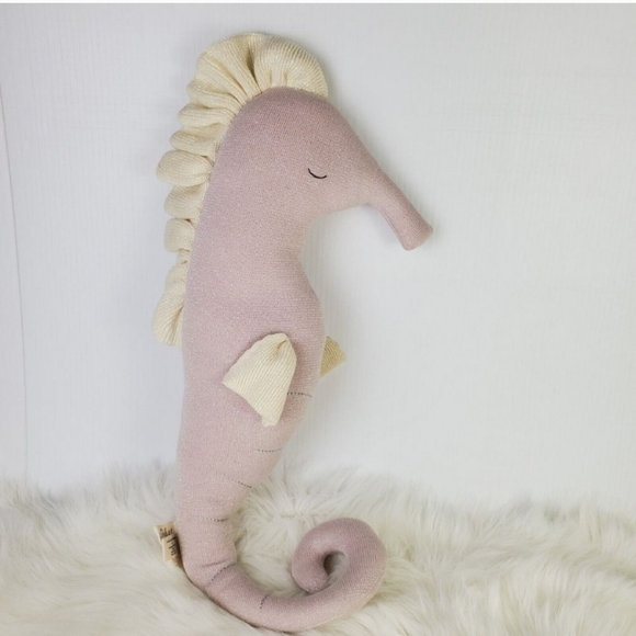 Meri Meri Other - Meri Meri Bianca Seahorse Shimmer Iridescent Knit Plush